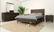 Modrest Daisy Mid-Century Dark Acacia Bed by VIG Furniture