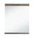 Modrest Daisy Mid-Century Dark Acacia Mirror by VIG Furniture