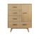 Modrest Claire - Contemporary Natural Light Mocha Acacia Chest by VIG Furniture