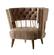 Divani Casa Courtney - Beige & Gold Fabric Lounge Chair by VIG Furniture
