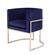 Modrest Betsy - Modern Navy Blue Velvet & Gold Kids Chair by VIG Furniture