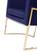 Modrest Betsy - Modern Navy Blue Velvet & Gold Kids Chair by VIG Furniture