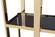 Modrest Tipton - Modern Grey Glass & Gold Bookshelfby VIG Furniture