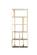 Modrest Tipton - Modern Grey Glass & Gold Bookshelfby VIG Furniture
