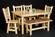 Log Farm Dining Table 42