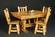 Log Trestle Dining Table 42