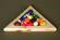 Log Klondike Clear Pool Ball Triangle by Viking Log Furniture