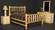 Wilderness Log Clear Bed by Viking Log Furniture