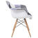 Willow Fabric Eiffel Multi Patchwork Accent Chair (Set of 2) by LeisureMod