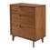 3 Drawer Mid Century Modern Wood Dresser - Caramel by Walker Edison