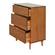 3 Drawer Mid Century Modern Wood Dresser - Caramel by Walker Edison