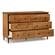 Modern 6 Drawer Dresser - Caramel by Walker Edison