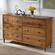 Modern 6 Drawer Dresser - Caramel by Walker Edison