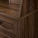 64 Inch Storage Desk & Hutch with Keyboard Drawer - Dark Walnut by Walker Edison