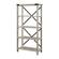 64 Inch Farmhouse Metal Bookcase - White Oak by Walker Edison
