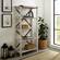 64 Inch Farmhouse Metal Bookcase - White Oak by Walker Edison