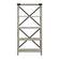 64 Inch Farmhouse Metal Bookcase - White Oak by Walker Edison