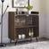 36 Inch Mid Century Modern Bar Cabinet - Dark Walnut by Walker Edison