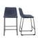 26 Inch Faux Leather Counter Stool (Set of 2) - Navy Blue by Walker Edison
