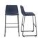 30 Inch Industrial Faux Leather Barstools (Set of 2) - Navy Blue by Walker Edison