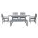 6-Piece Extendable Outdoor Patio Dining Set - Grey Wash by Walker Edison