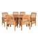 7-Piece Modern Patio Dining Set - Brown by Walker Edison