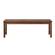 53 Inch Modern Patio Dining Bench - Dark Brown by Walker Edison