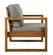 52 Inch Modern Patio Loveseat - Brown by Walker Edison