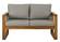 52 Inch Modern Patio Loveseat - Brown by Walker Edison