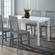 5-Piece Modern Dining Set - White/Grey by Walker Edison