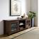 70 Inch Farmhouse Wood TV Stand - Dark Walnut by Walker Edison