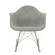 Wilson Twill Fabric Eiffel Gray Rocking Chair by LeisureMod