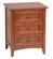 McKenzie 3-Drawer Nightstand, Glazed Antique Cherry by Whittier Wood Furniture