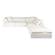 Clay Dream Modular Sectional Livesmart Fabric Cream by Moe's Home Collection