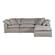 Terra Condo Lounge Modular Sectional Livesmart Fabric Light Grey by Moe's Home Collection