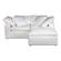 Terra Condo Nook Modular Sectional Livesmart Fabric Cream by Moe's Home Collection