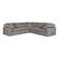 Terra Condo Classic L Modular Sectional Livesmart Fabric Light Grey by Moe's Home Collection