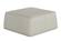 Divani Casa April - Modern Light Grey Leather Square Ottoman by VIG Furniture