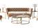 Divani Casa Courtney - Beige & Gold Fabric Sofa by VIG Furniture