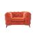 Divani Casa Delilah - Modern Orange Fabric Chair by VIG Furniture