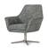 Divani Casa Elvin - Modern Dark Grey Fabric Swivel Lounge Chair by VIG Furniture