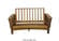 Manhattan Cherry Oak Wood Futon Frame by Gold Bond