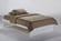 K Series Basic White Platform Bed by Night & Day Furniture