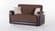 Luna Naomi Brown Sofa, Love & Chair Set by Bellona
