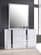 Palermo White Lacquer Dresser w/Mirror by J&M Furniture
