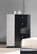 Turin Black and Light Gray Lacquer Chest by J&M Furniture