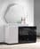 Turin Black and Light Gray Lacquer Dresser w/Mirror by J&M Furniture
