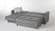 Aura Diego Gray Sectional Sofa by Bellona