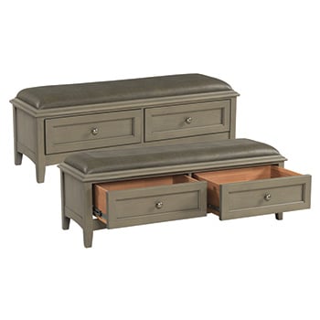 McKenzie 2-Drawer Bench