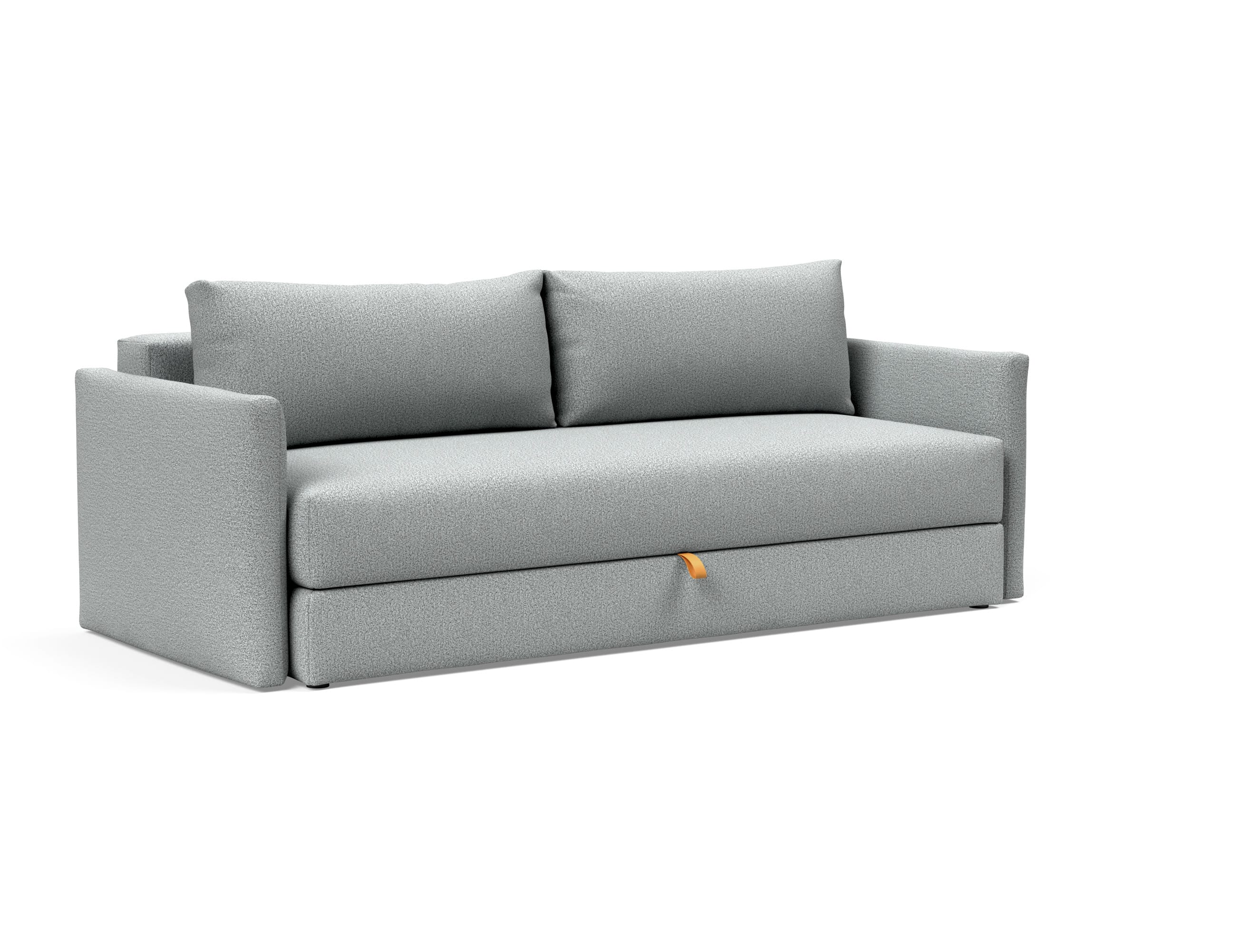 Tripi Sofa Bed w/Arms (Full Size) Melange Light Gray by Innovation